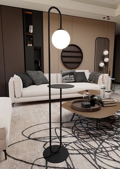 Lampa Podłogowa BARI LP1 Czarny