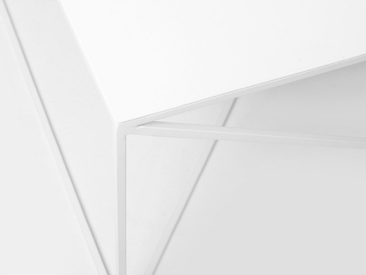 Stół Kawowy Memo Metal 80x80 Biały