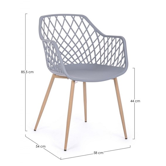 Krzesło OPTIK Szary