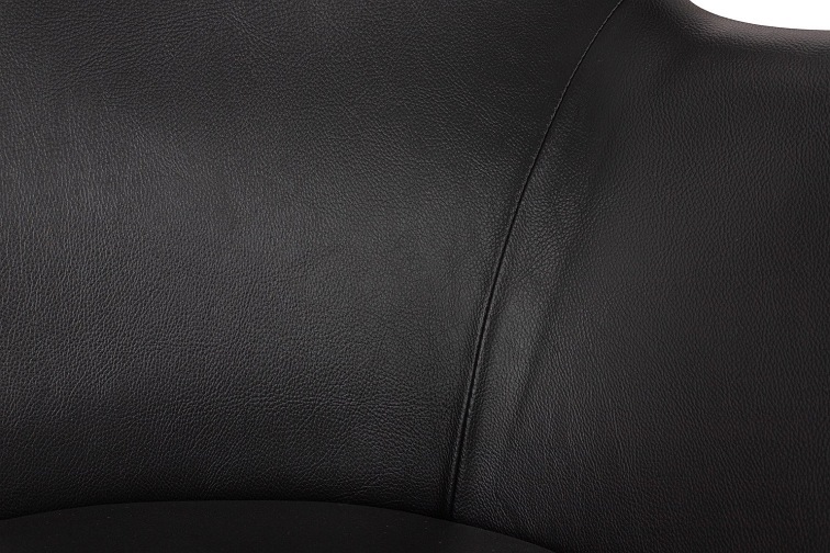 Fotel EGG Szeroki PU Czarny