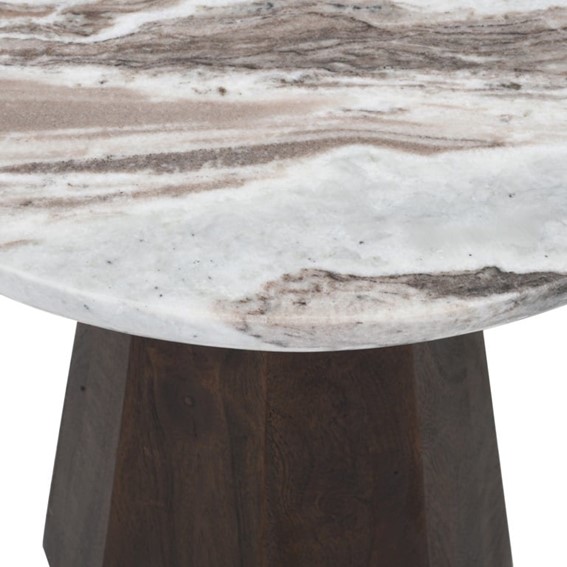 Stolik OBEROY Fi45cm Brązowy