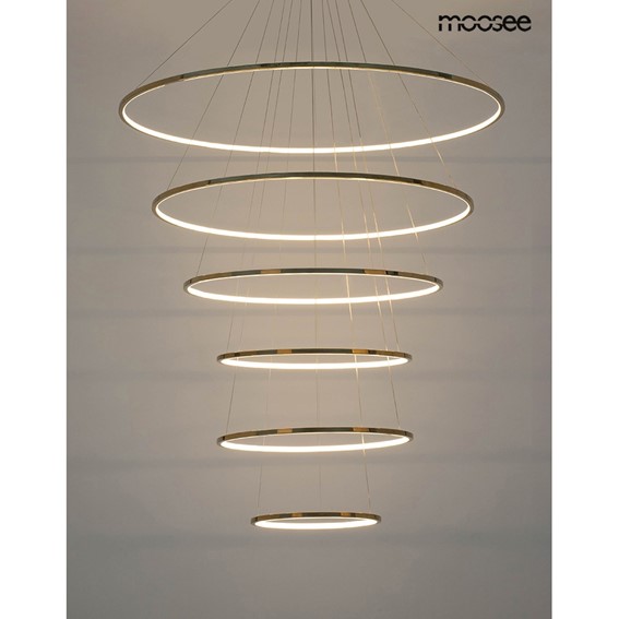 Lampa Wisząca RING SLIM XL Złoty/Biały