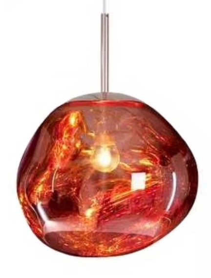 Lampa wisząca FUSION 40 miedziana - akryl