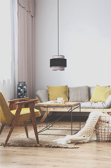 Lampa Wisząca ETELA K-5170 Czarny/Szary