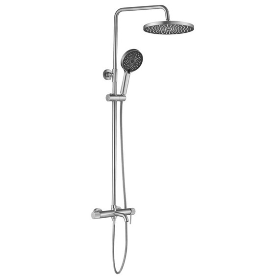 Zestaw Natryskowy LUNGO STRIPE Nikiel Szczotkowany