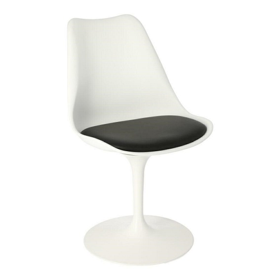 Krzesło TULIP Basic Białe/Czarny