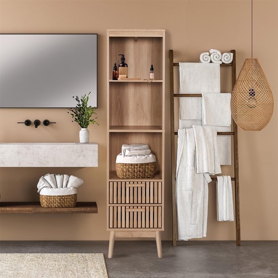 Regał KLAUS Wąski Naturalny