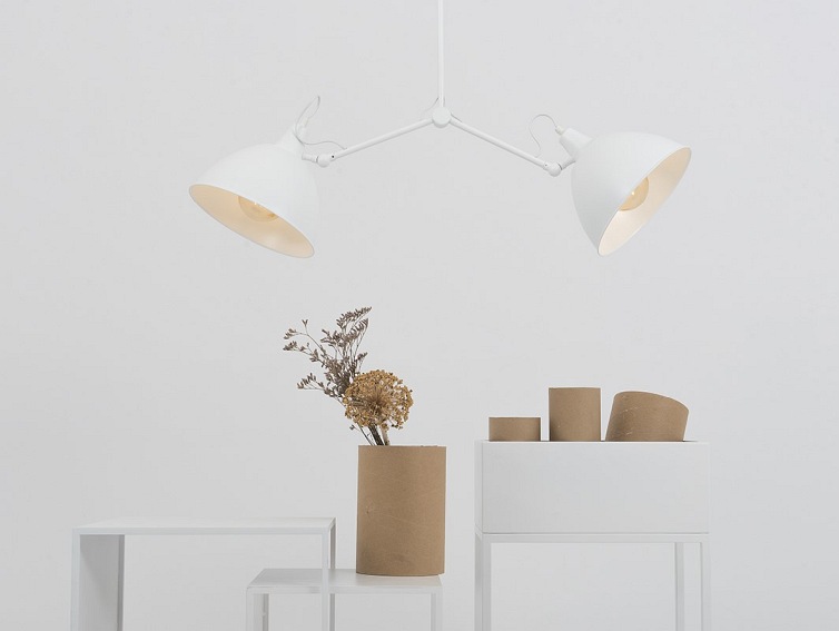 Lampa Wisząca Coben Two Head 26x100x100 Biały