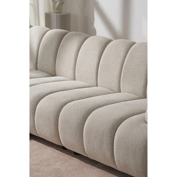 Sofa Modułowa TAZA 3,5-Osobowa Lewa Beżowy