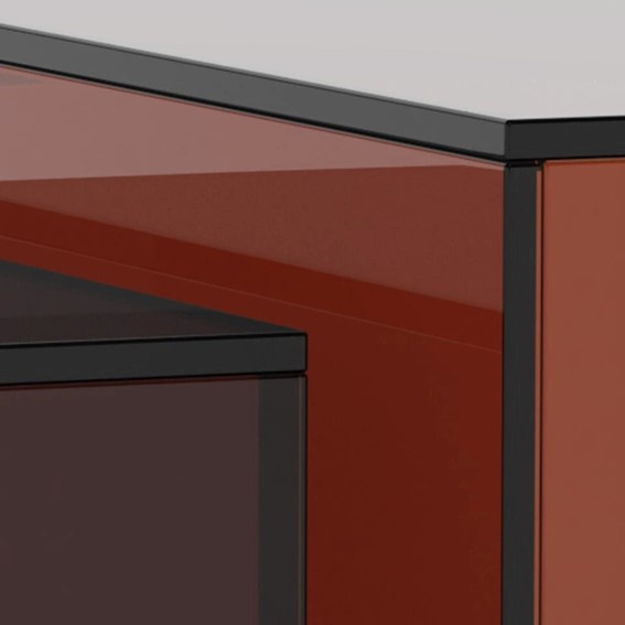 Zestaw 2 Stolików DICE Brązowy