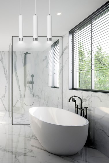 Lampa Wisząca KIBO 3 Biały/Chrom