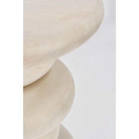 Stolik Kawowy LOPEZ fi40 Beżowy