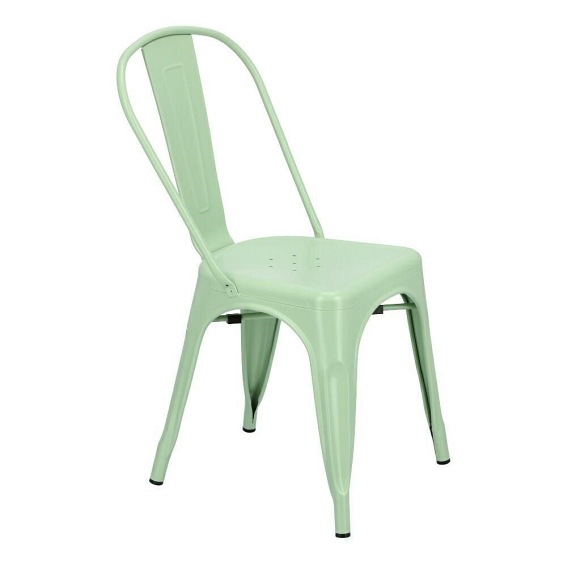 Krzesło PARIS Inspirowane Tolix Zielony