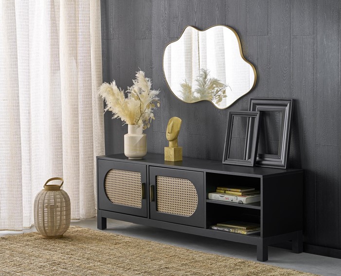 Lustro Ścienne ESSENT Złoty