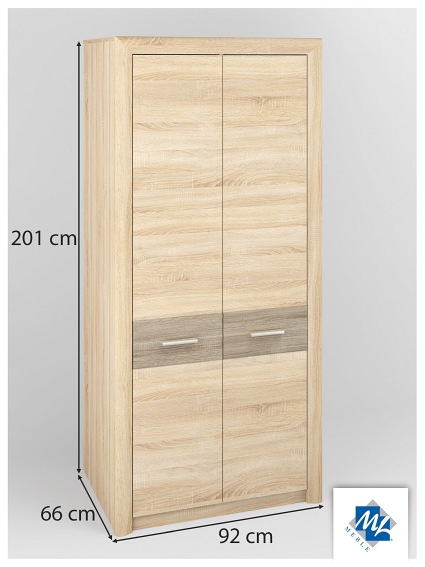 Szafa CASTEL 01 Sonoma/Truflowy