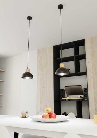 Lampa Wisząca SECO 1 Czarny