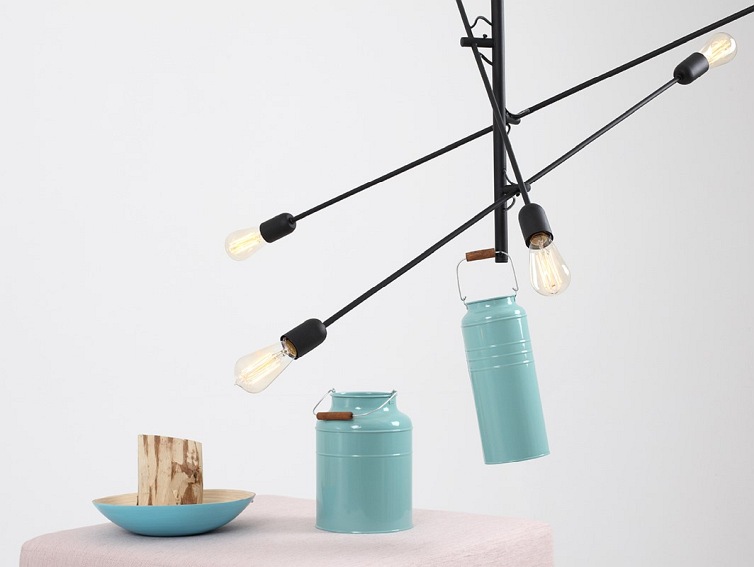 Lampa wisząca TWIGO 6 – czarny