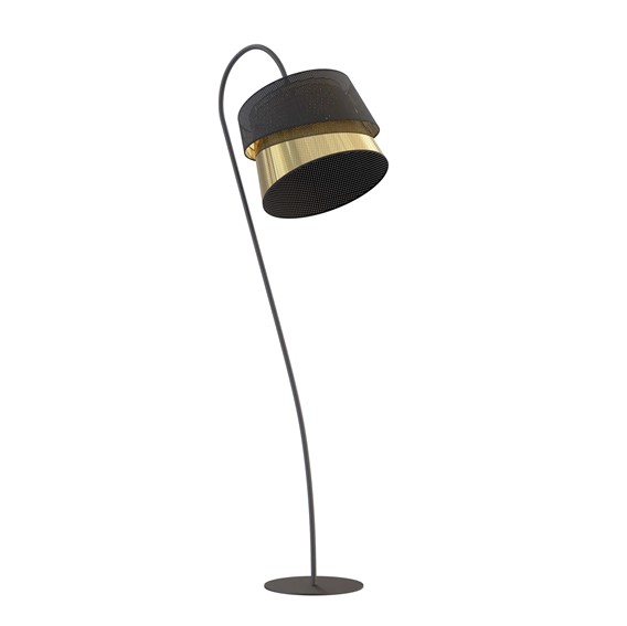 Lampa Podłogowa CANVA LP1 Czarny/Złoty