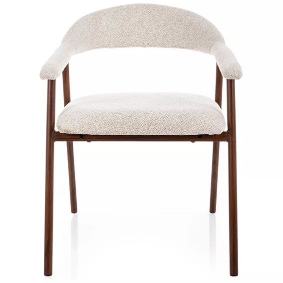 Krzesło LAGOS D Raven Jasny Beż/Orzech