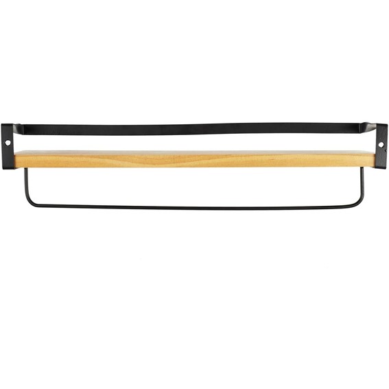 Półka INDU Czarny/Naturalny