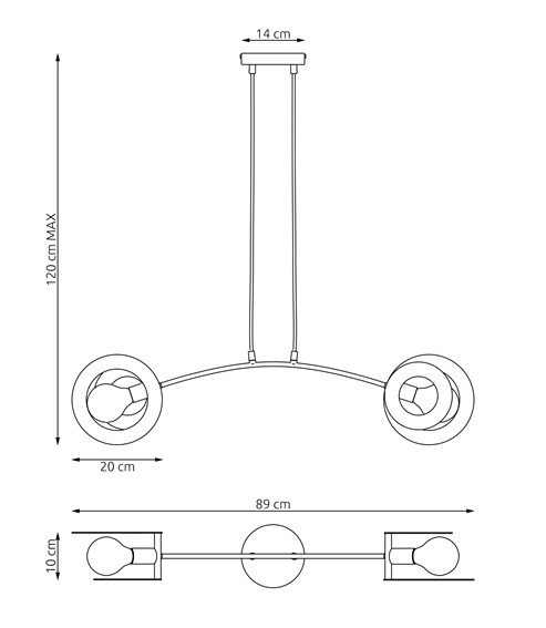 Lampa Wisząca EUFORIA 2 Biały