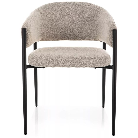 Krzesło AKITA Beż/Czarny Mat