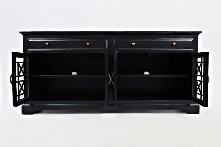 Komoda AV275-9 4D/2S Avola 49x178x82 Czarny