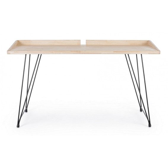 Biurko DISTRICT Czarny/Naturalny