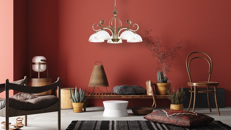 Lampa Wisząca WIVARA 5 Złoty