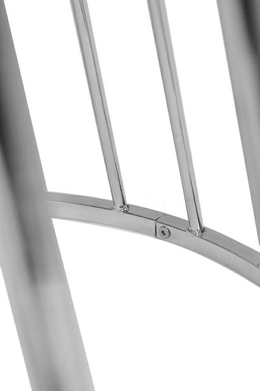 Stół GLAM WALNUT Fi110cm Orzech/Chrom