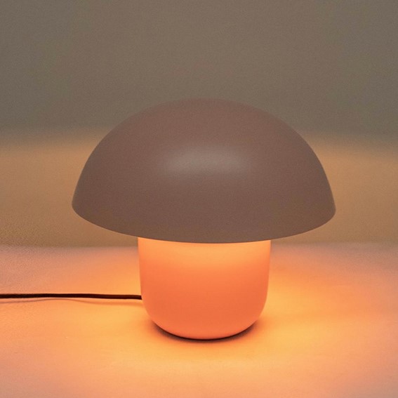 Lampa Stołowa MUSHROOM 27 cm brzoskwiniowa