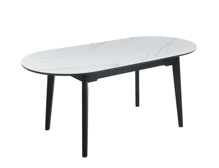 Stół Rozkładany ST27-FX (140x180)x85 Biały Marmur/Czarny