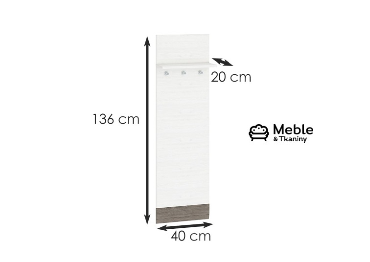 Wieszak BLANCO 23 Sosna Śnieżna