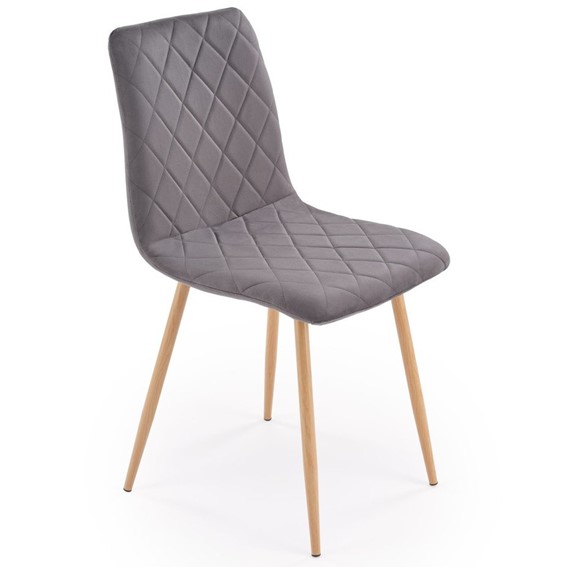 Krzesło K525 WDF Popielaty/Naturalny