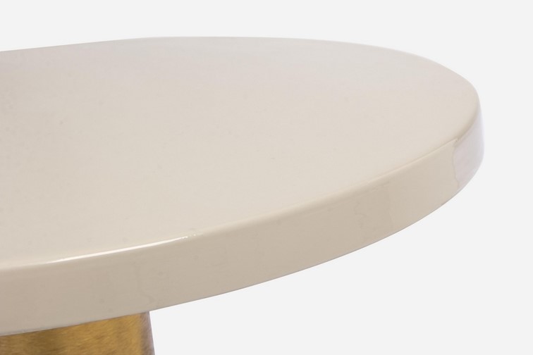 Stolik Kawowy NALIMA Fi50,5cm Beżowy