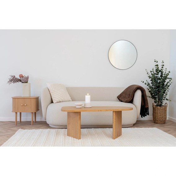 Stół Owalny MELO 50x100cm Dąb Naturalny