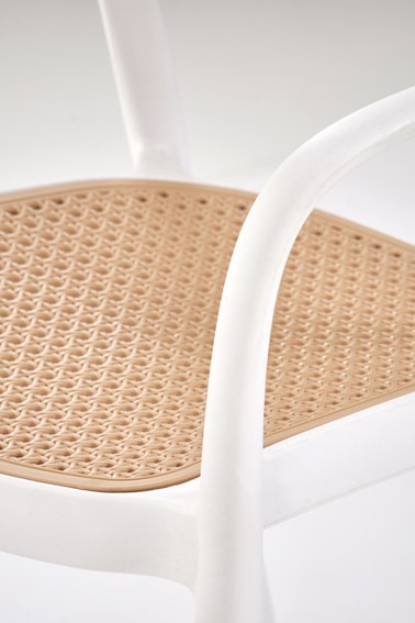 Krzesło K530 Biały/Naturalny