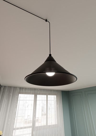 Lampa Wisząca ABRAMO 1 Czarny