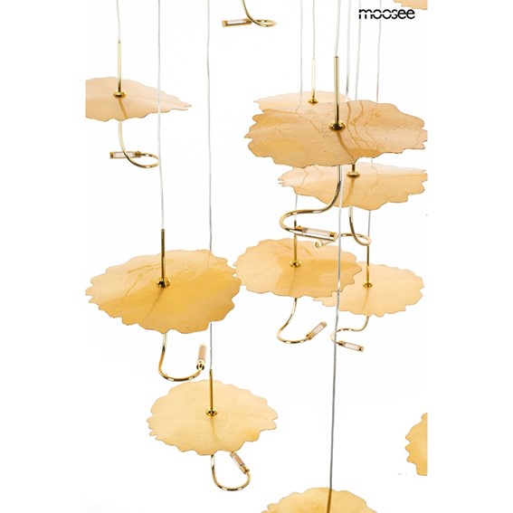 Lampa Wisząca LEAFS DISC Złoty