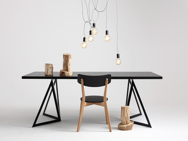 Stół jadalniany SHERWOOD 200 – czarny