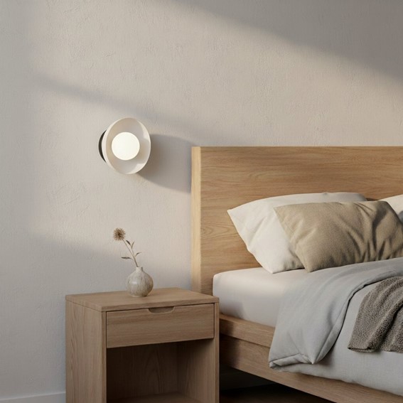 Kinkiet OZZY K1 Czarny/Biały