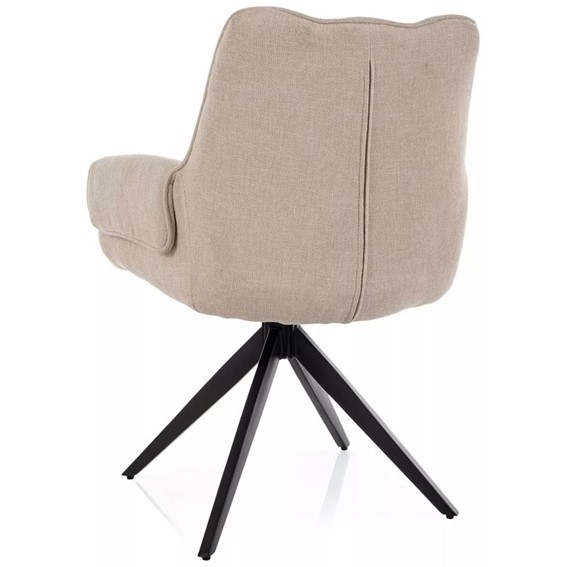 Krzesło GIO Jasny Beż/Czarny Mat