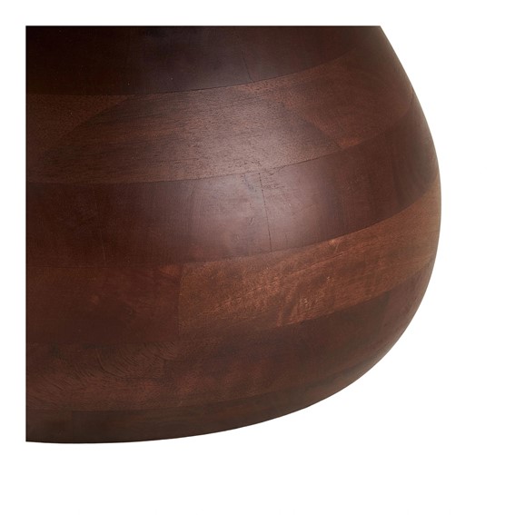 Stolik Kawowy HEIDE fi70 Biały/Brązowy