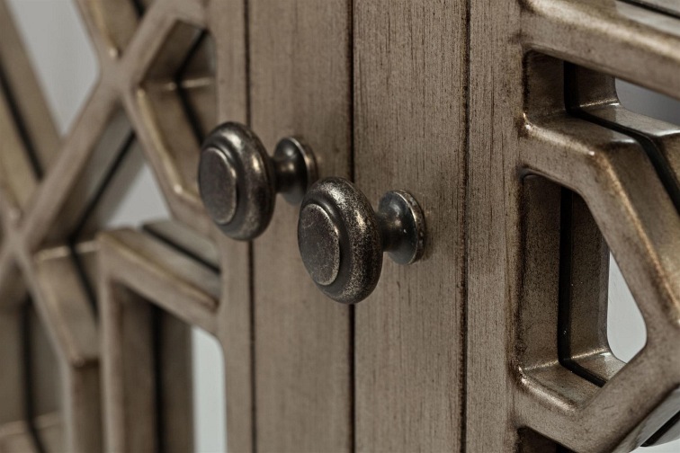 Komoda Lustrzana AV1550-70 4D Avola 45x178x86 Złoty