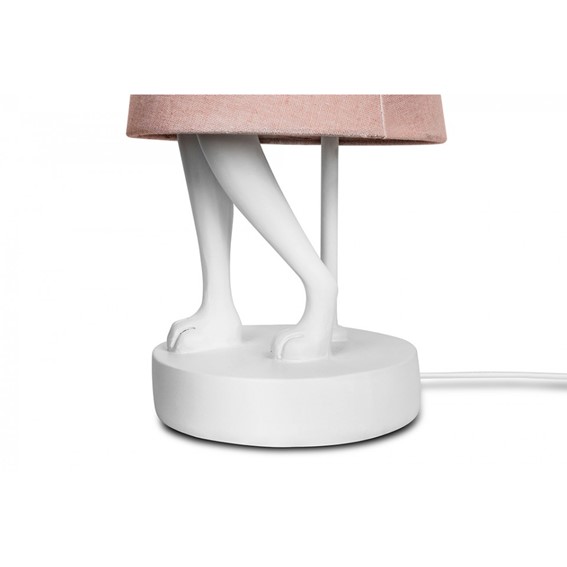 Lampa Stołowa RABBIT 68cm Biały/Różowy