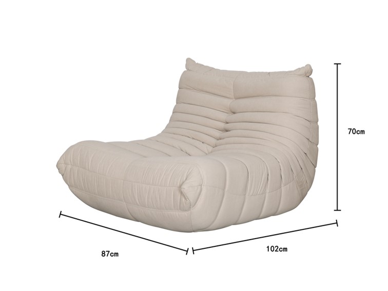 Fotel NUA N23-4 Beż