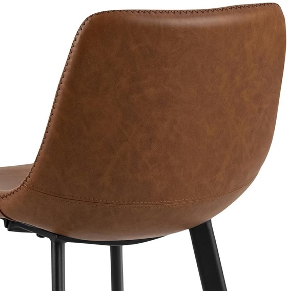 Stołek Barowy OREGON PU Brandy Low