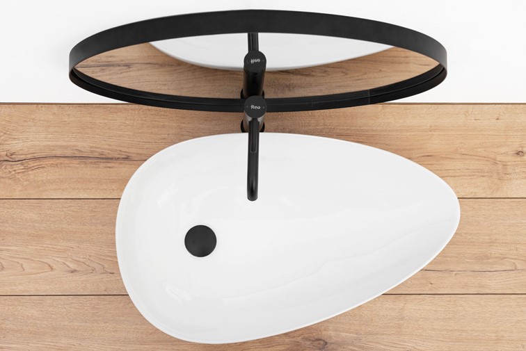 Umywalka Nablatowa GRETA 65 Biały