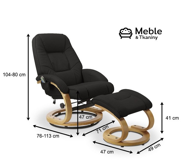 Fotel MATADOR Czarny