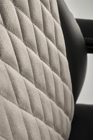 Fotel Gabinetowy GANDALF Czarny/Popiel